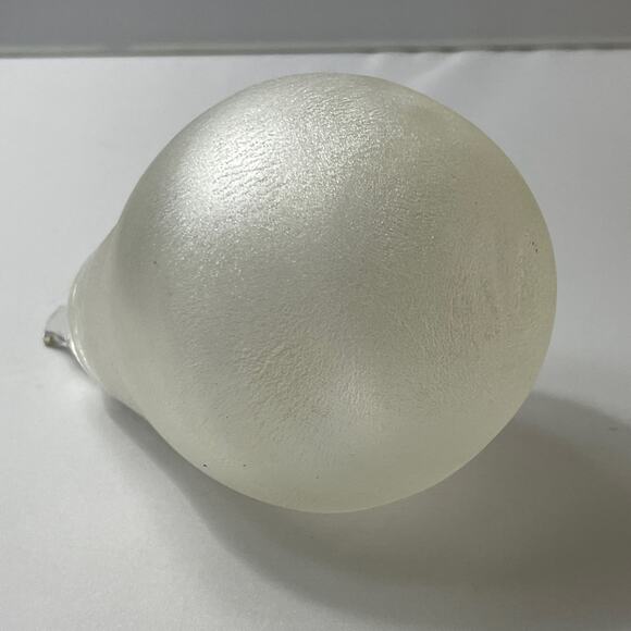 Art Glass Frosted Pear Decor‎ - Picture 4 of 5